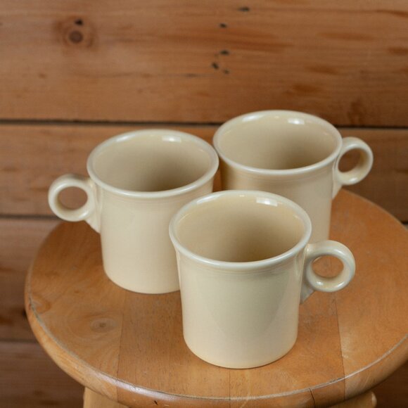 Fiestaware Ceramic Coffee Mugs - Set of Three - Picture 1 of 4